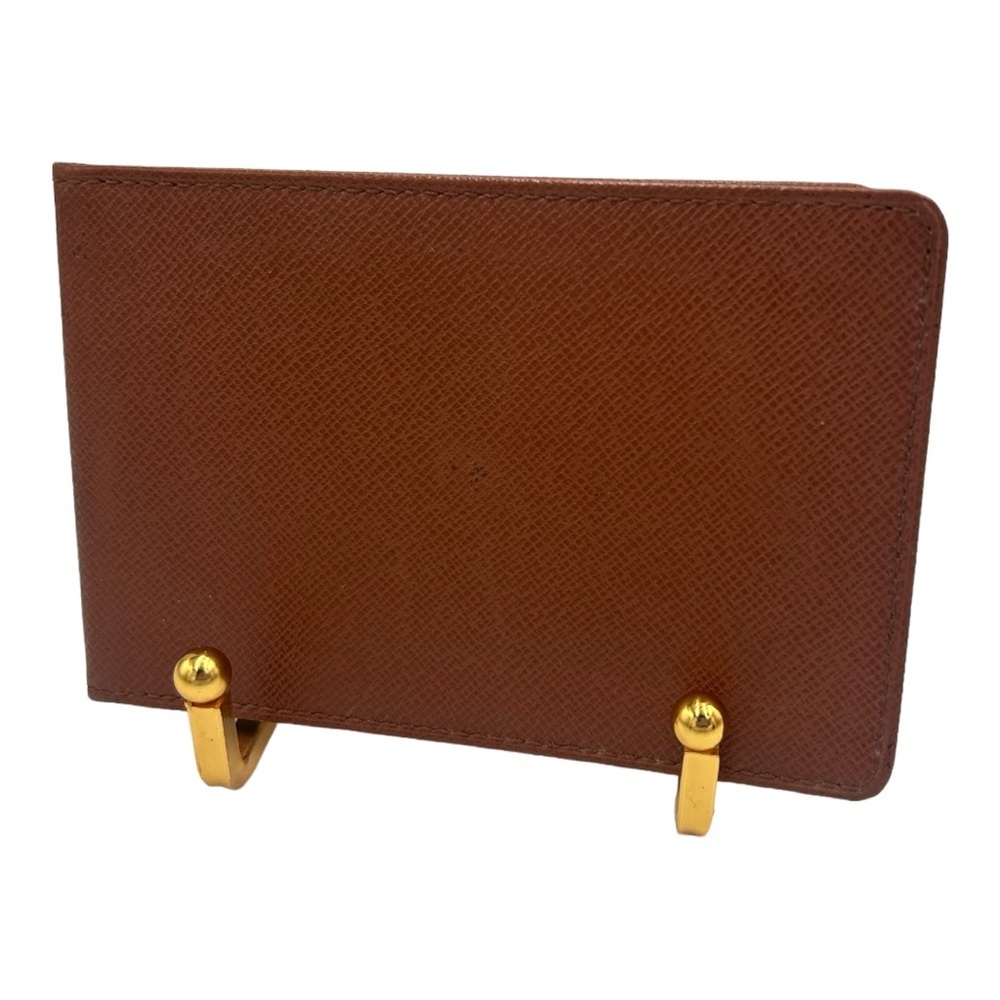 Louis Vuitton Bordeaux Taiga Leather Card Case Wallet Holder